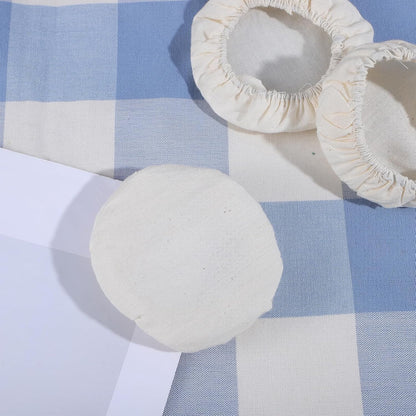 10Pcs Sourdough Starter Jar Cover Cloth, Reusable Cotton Cloth Covers Breathable Sourdough Starter Container Fabric Lid Covers Fits Mason Jars 3-4 Inch